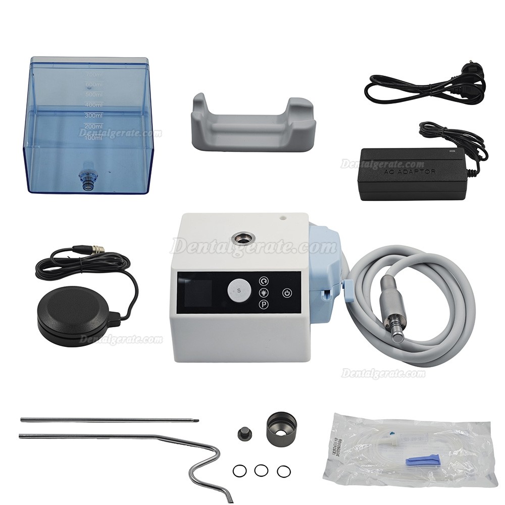 Mikromotor zahnmedizin (b&uuml;rstenloser elektromoto) mit Wassertank und Schlauchpumpe